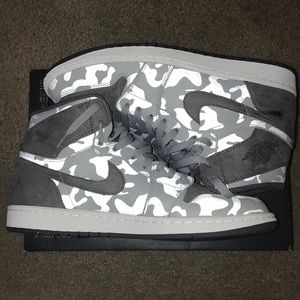 Jordan 1 Retro High Camo 3M Wolf Grey